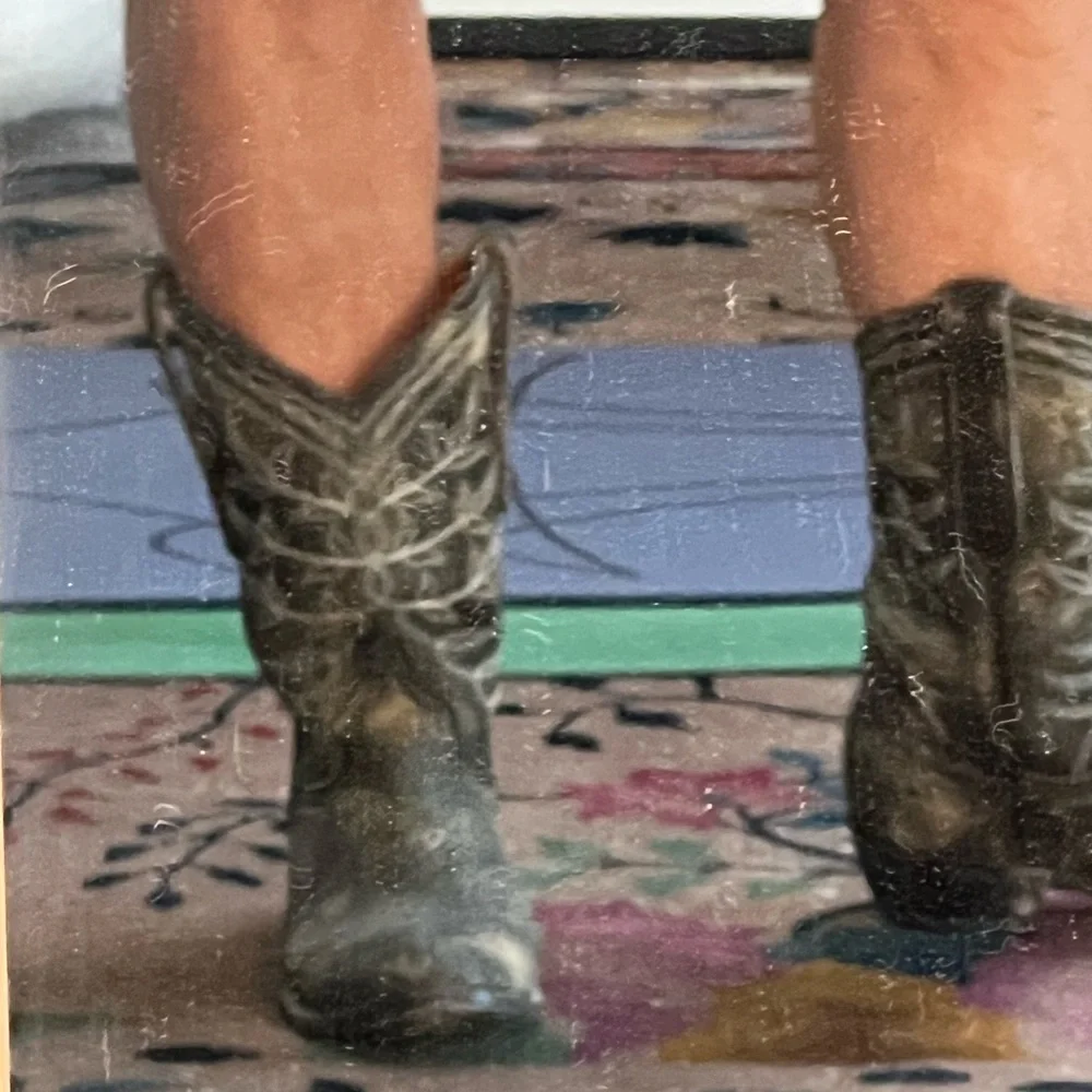 Handmade, Vintage Old Gringo Boots. Round toe size 6M. Black w cream Free People - Picture 8 of 13